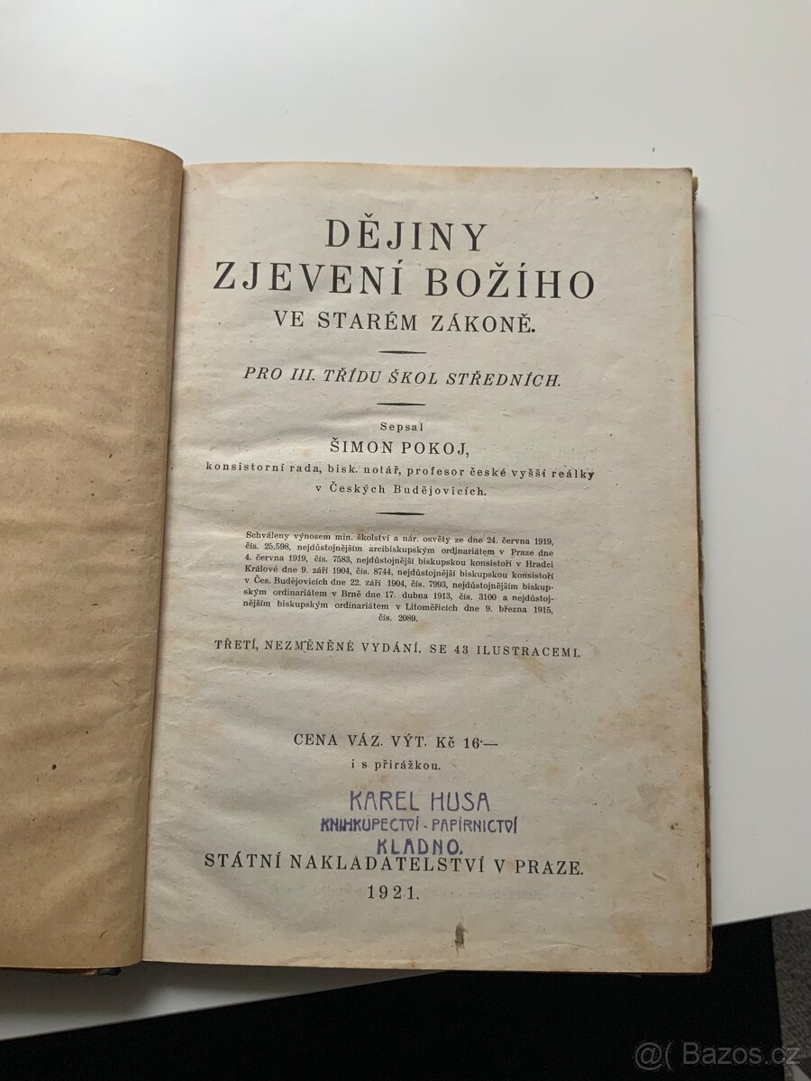 Dějiny zjevení božího ve starém zákoně - 2