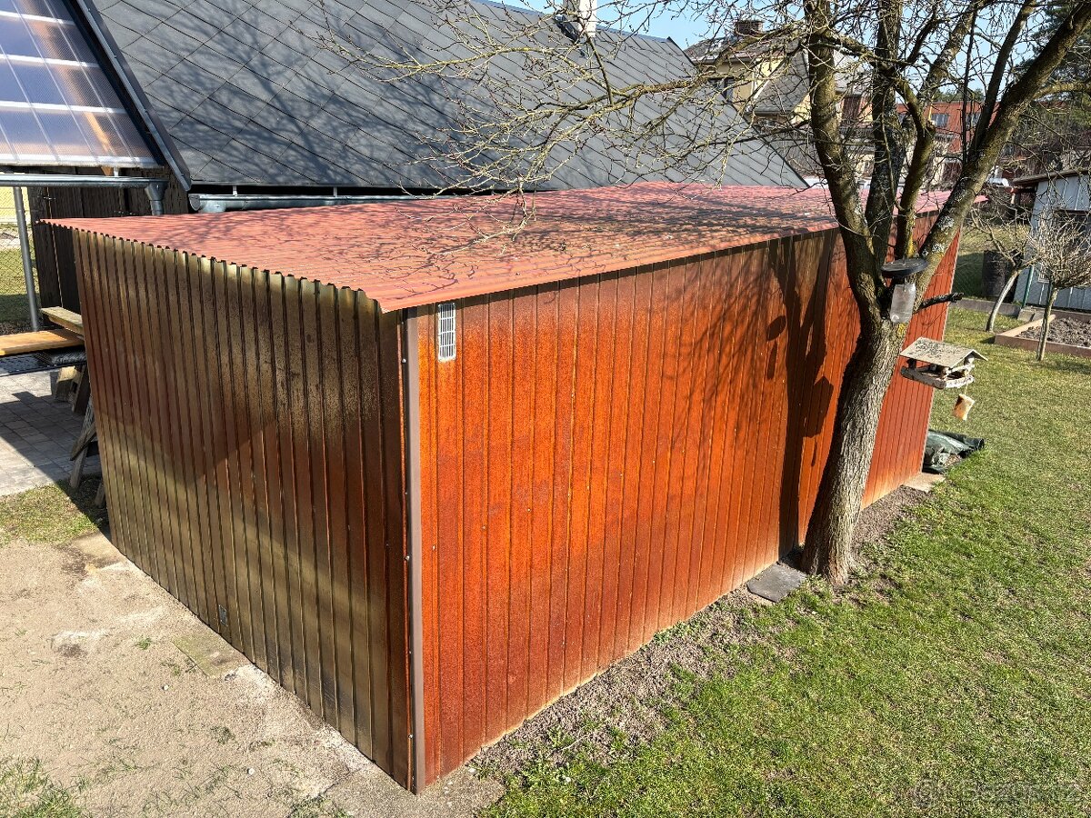Plechová garáž 3x5m - 2