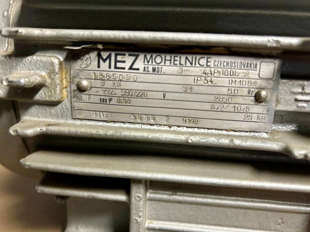 Elektromotor MEZ Mohelnice 3kW – nový - 2