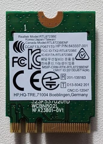 HP Wi-Fi karta RTL8723BE – P/N 843337-001 - 2