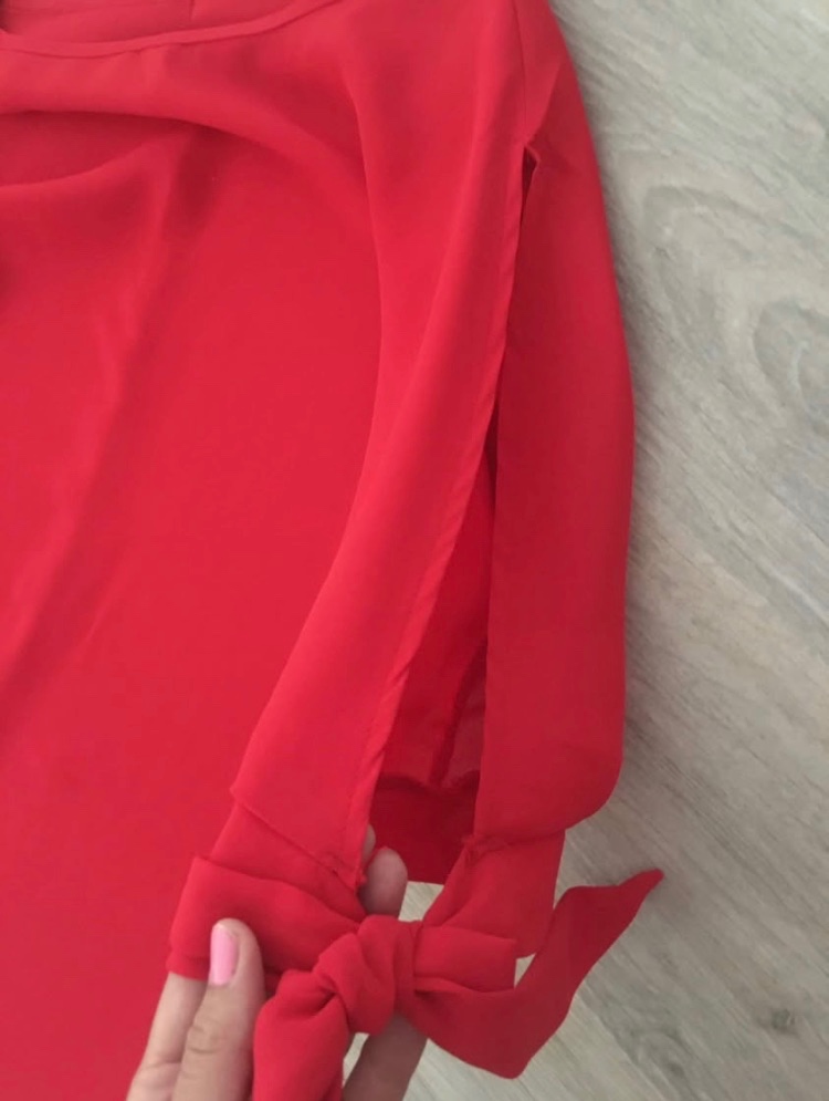 Dámské červené šaty vel. S/M - 2