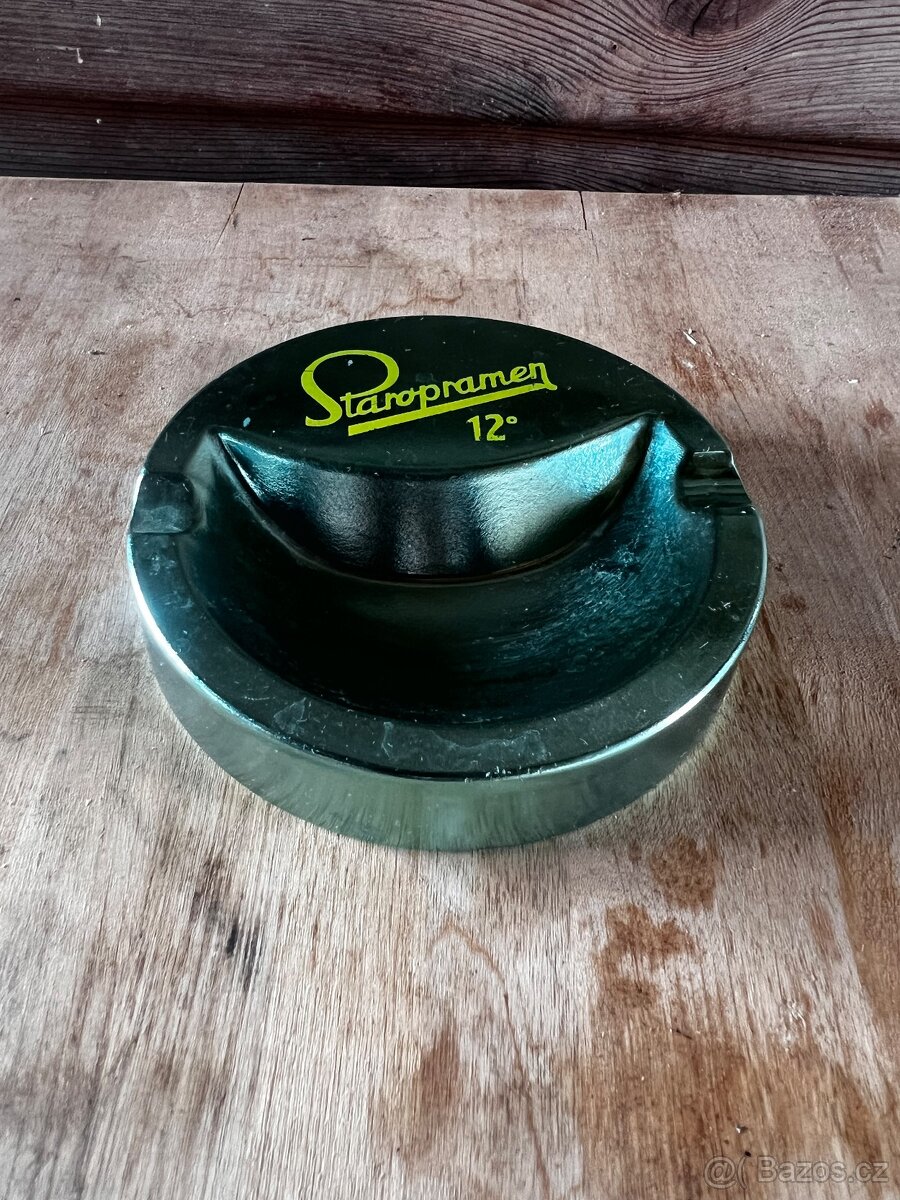 Starý popelník Staropramen - super stav - 2