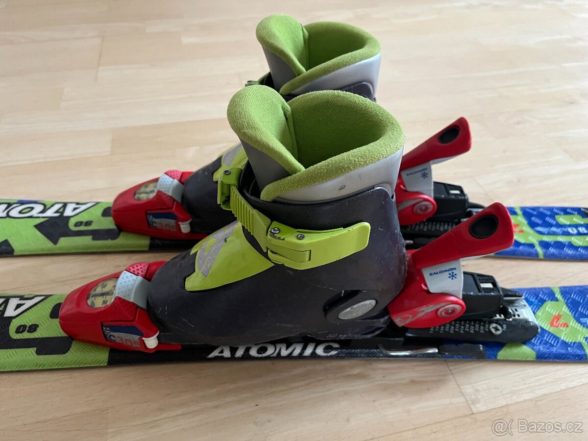 Set dětské lyže Atomic 80cm a boty Nordica 16,5cm (EUR 26,5) - 2
