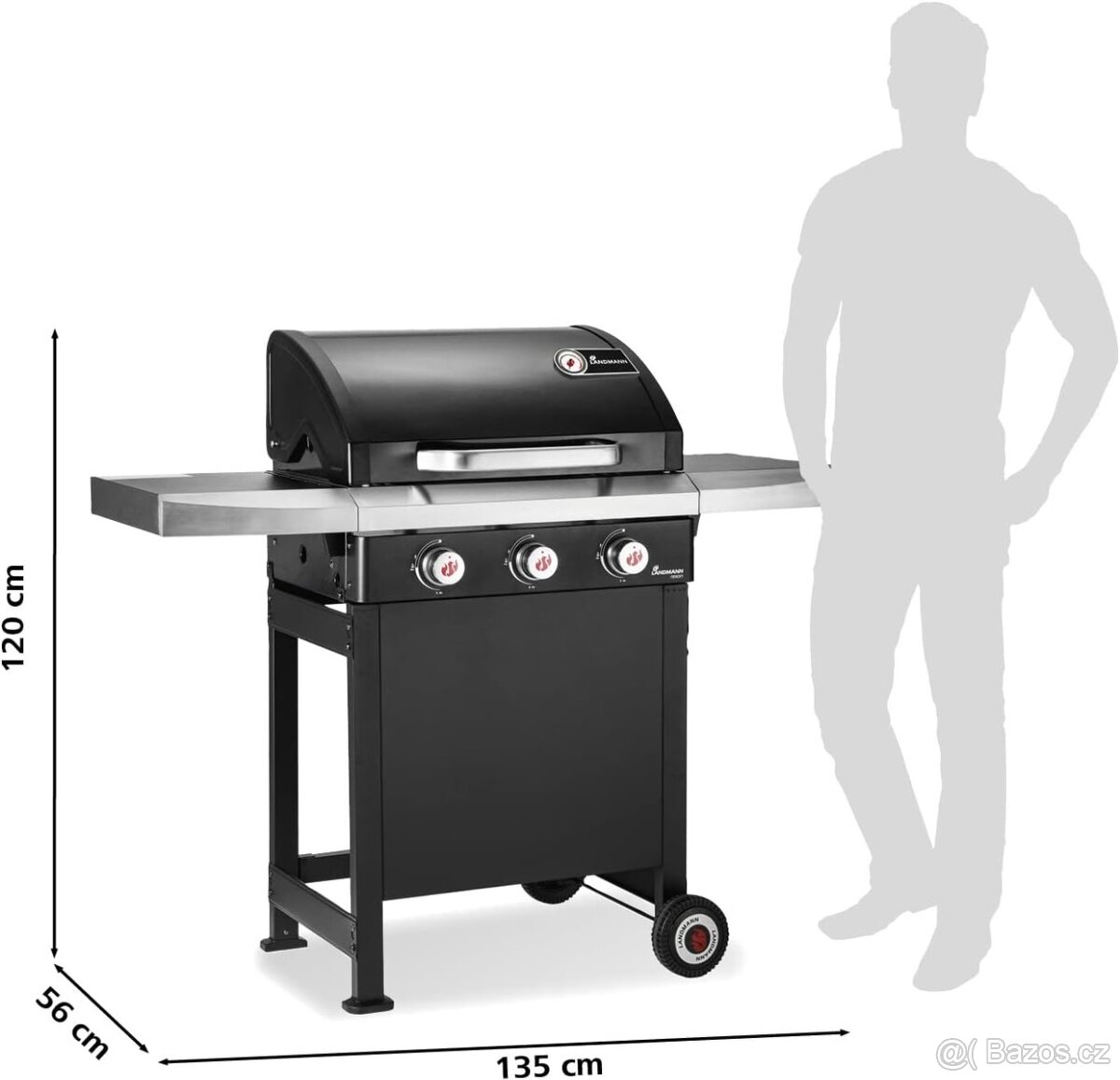 Zahradní plynový gril Landman Rexon PTS 3.0 - 2