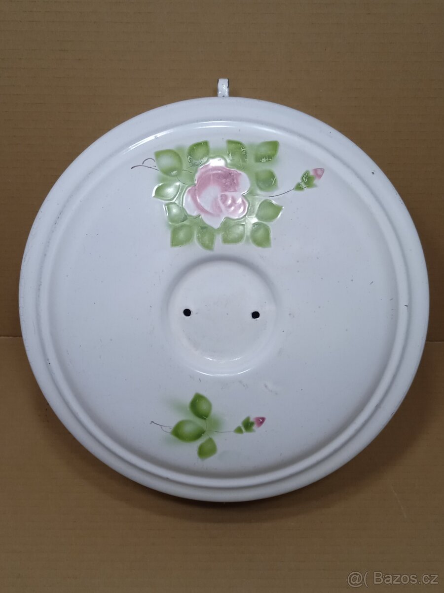 Retro smaltovaná dóza na potraviny - 2