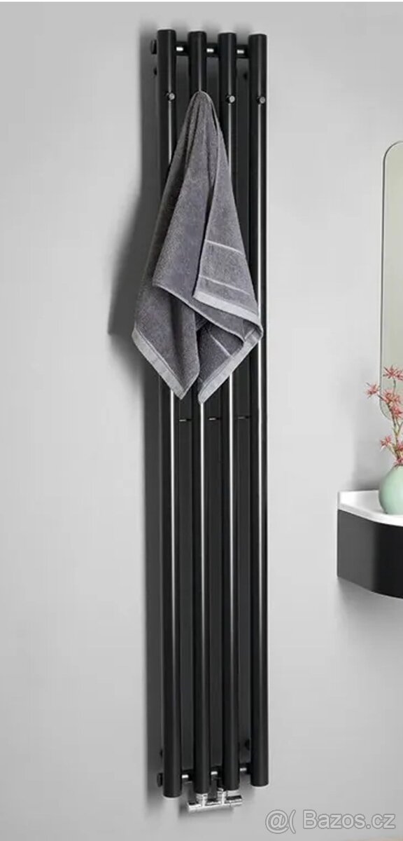 Koupelnové topení černý mat N. O. V. É - 2