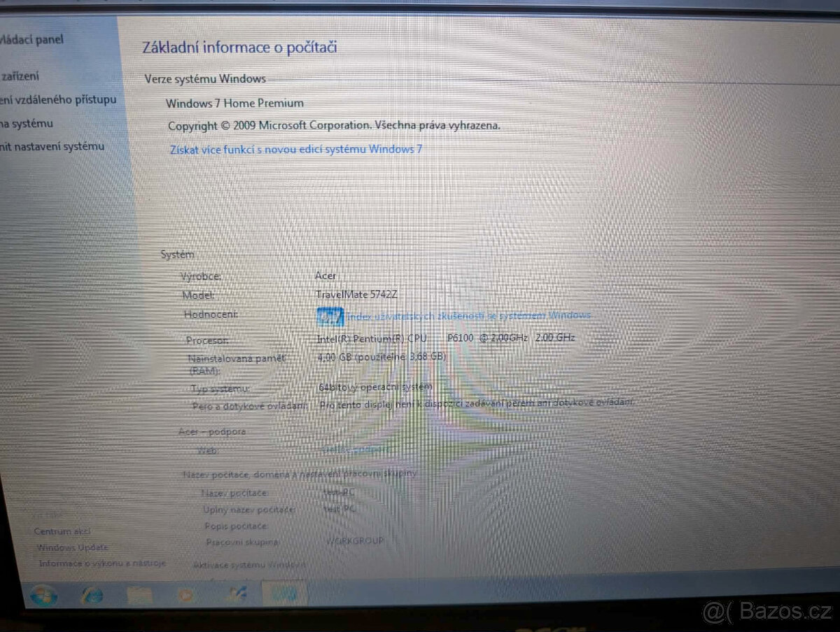 Notebook Acer 5742z - 2