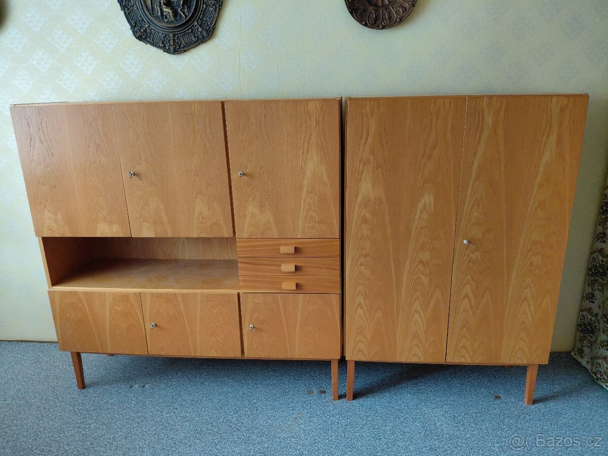 Retro obývací stěna - 2