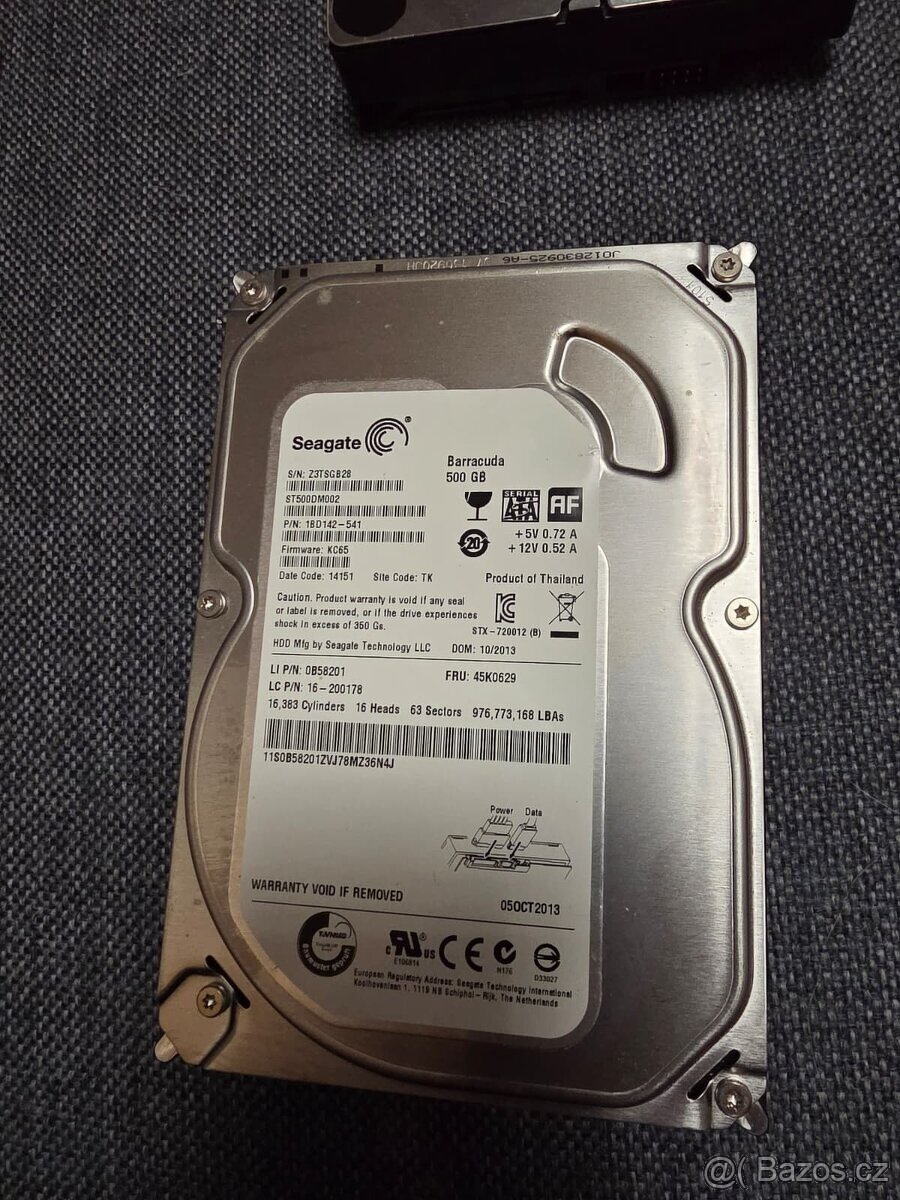 HDD 3,5 do PC 2x 500GB - 2