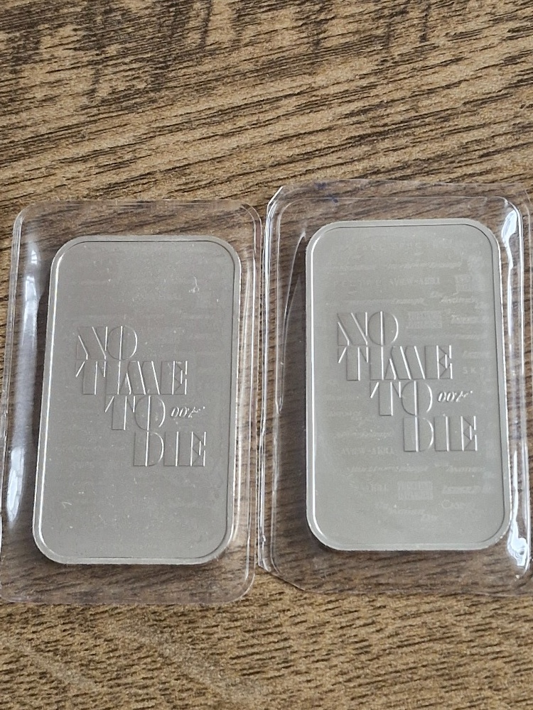 2ks Stříbrný slitek 1oz - 2