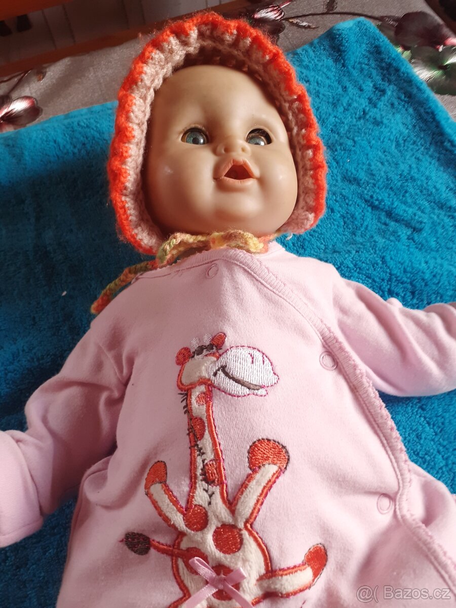 Retro panenka mrkacka, chodicka ,miminko, hračky - 2