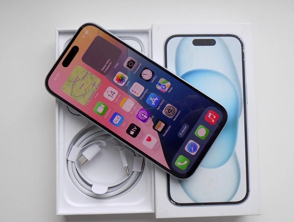 Apple iPhone 15 128GB Blue, ZARUKA, TOP - 2