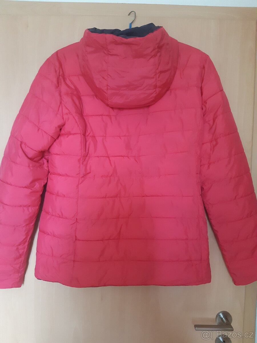 Růžová prošívaná bunda oboustranná XL - 2
