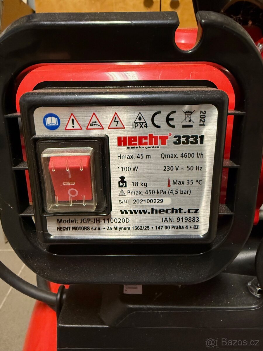 Zahradní čerpadlo - HECHT 3331 - NEPOUŽITÉ - 2