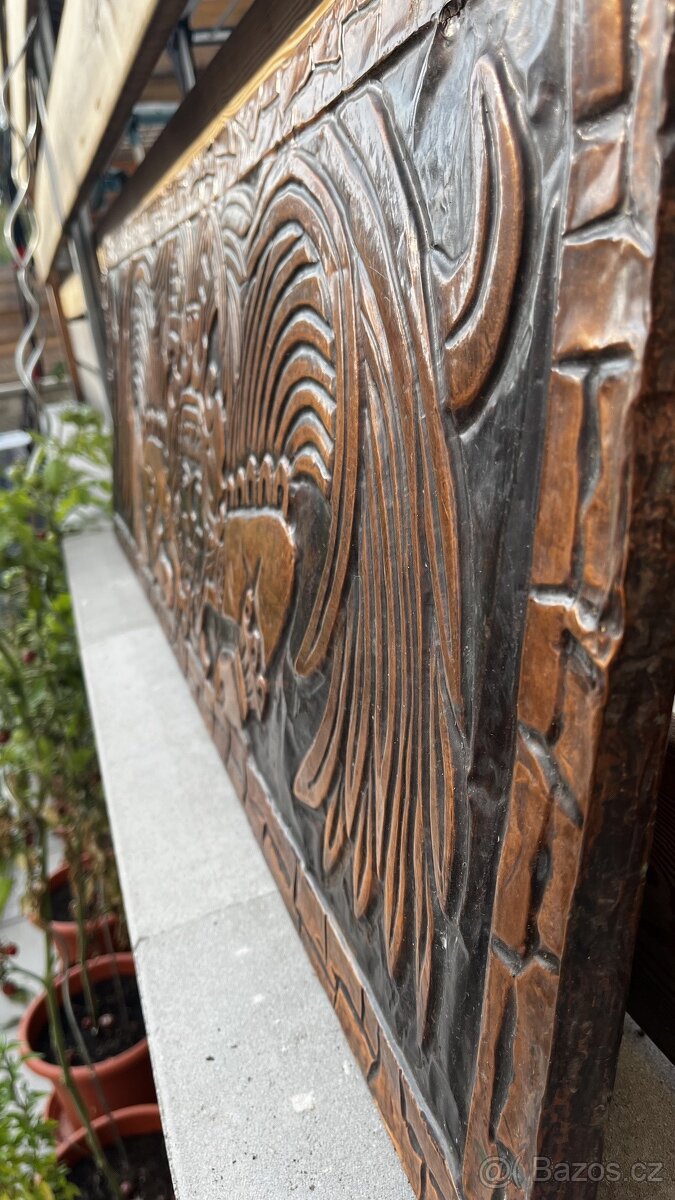 Plastický měděný obraz z Mexika - 2