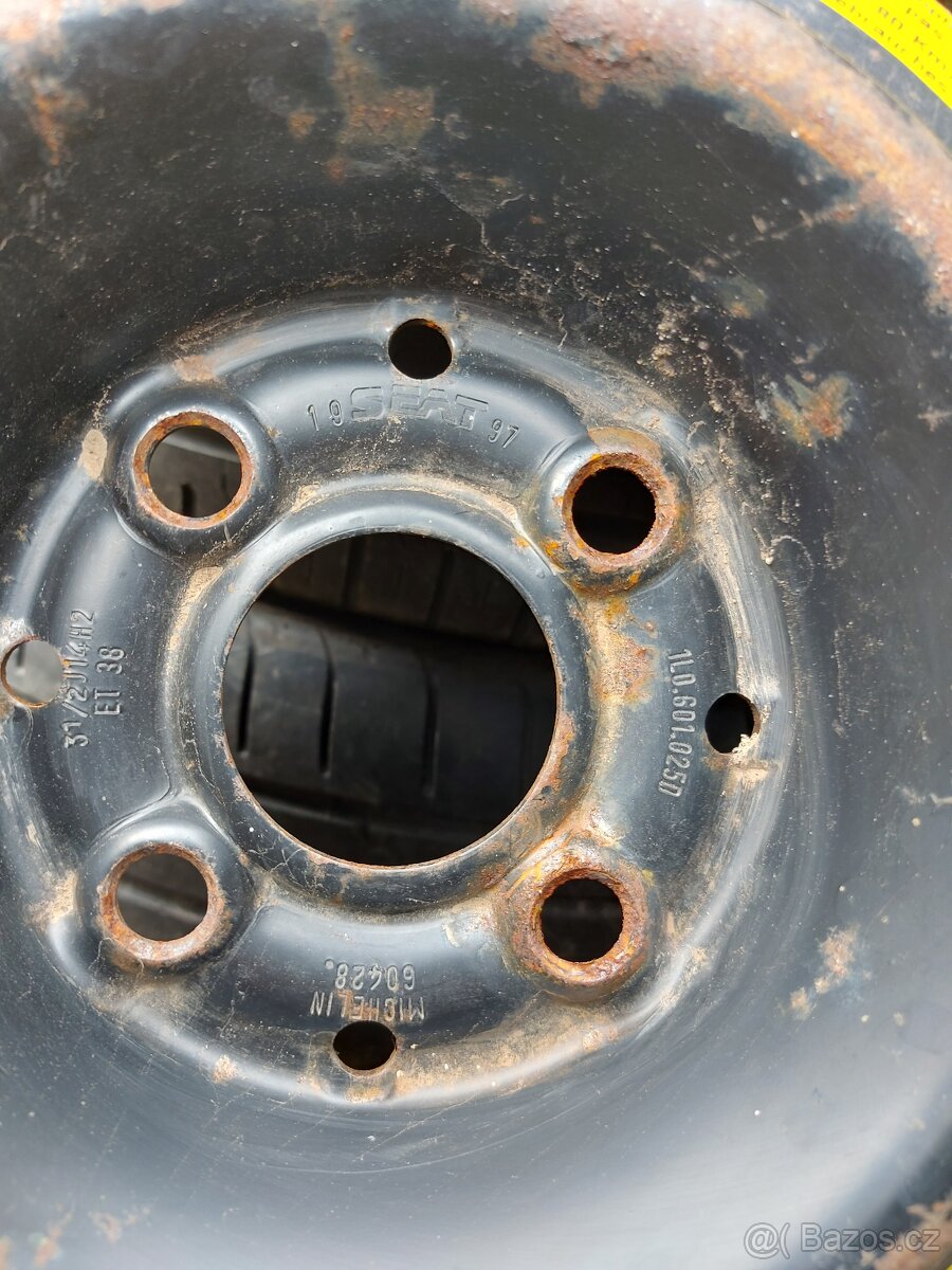 4x100 R14 Rezerva Dojezdové kolo - 2