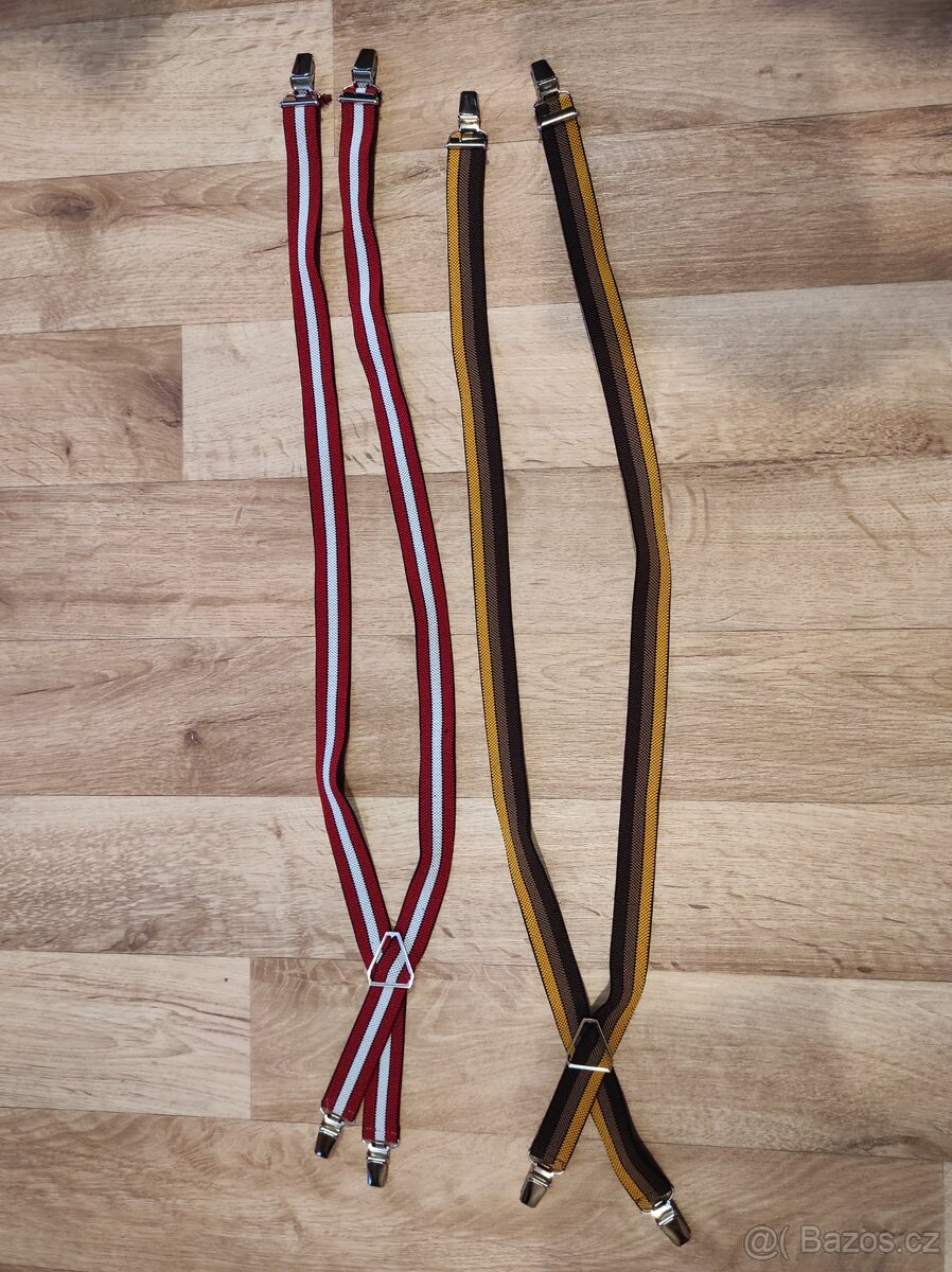 2x dětské kšandy, šle - 2