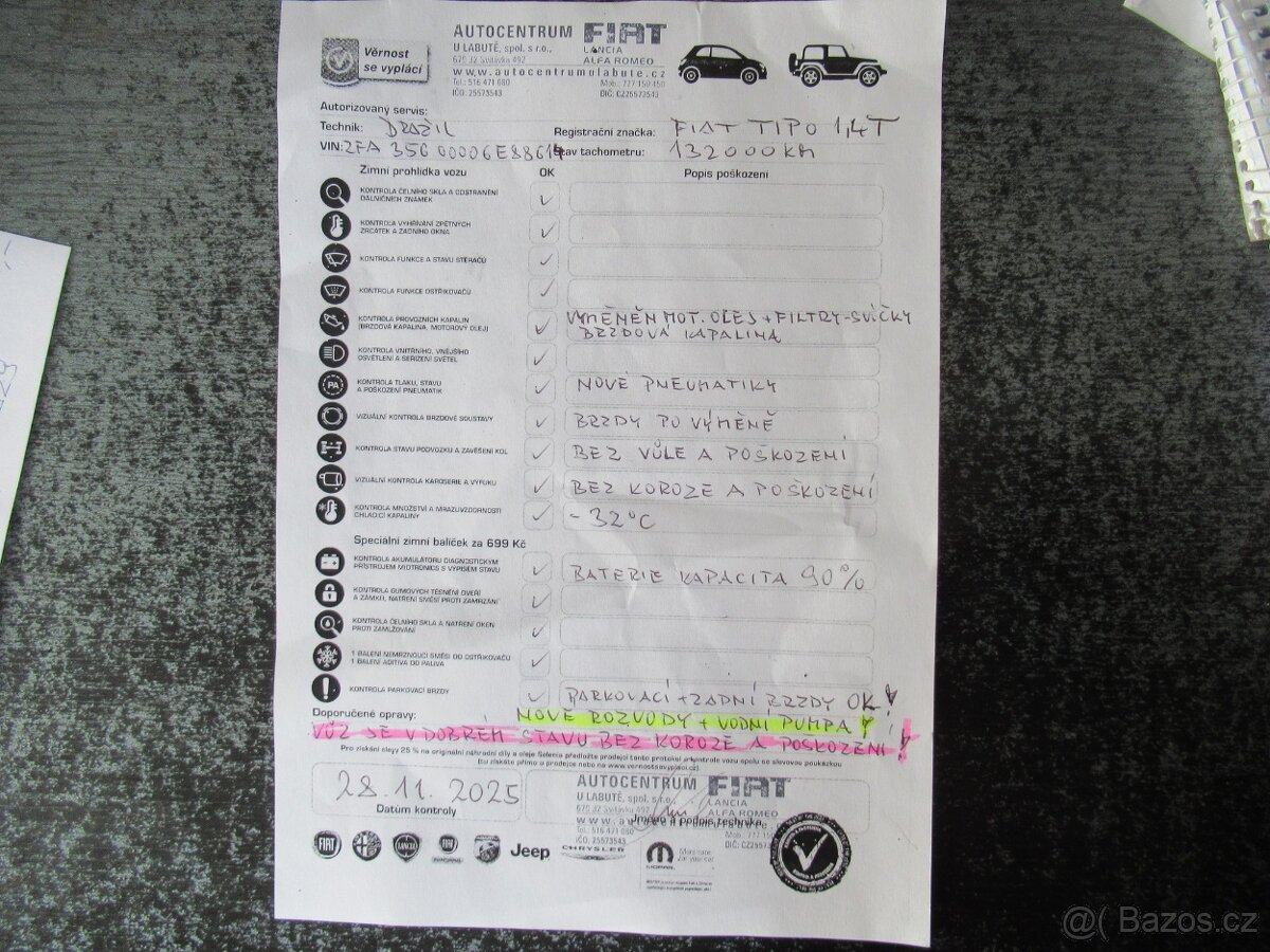 Tipo 1,4 T,16v, Kombi, 120k, rok 2017 - 2