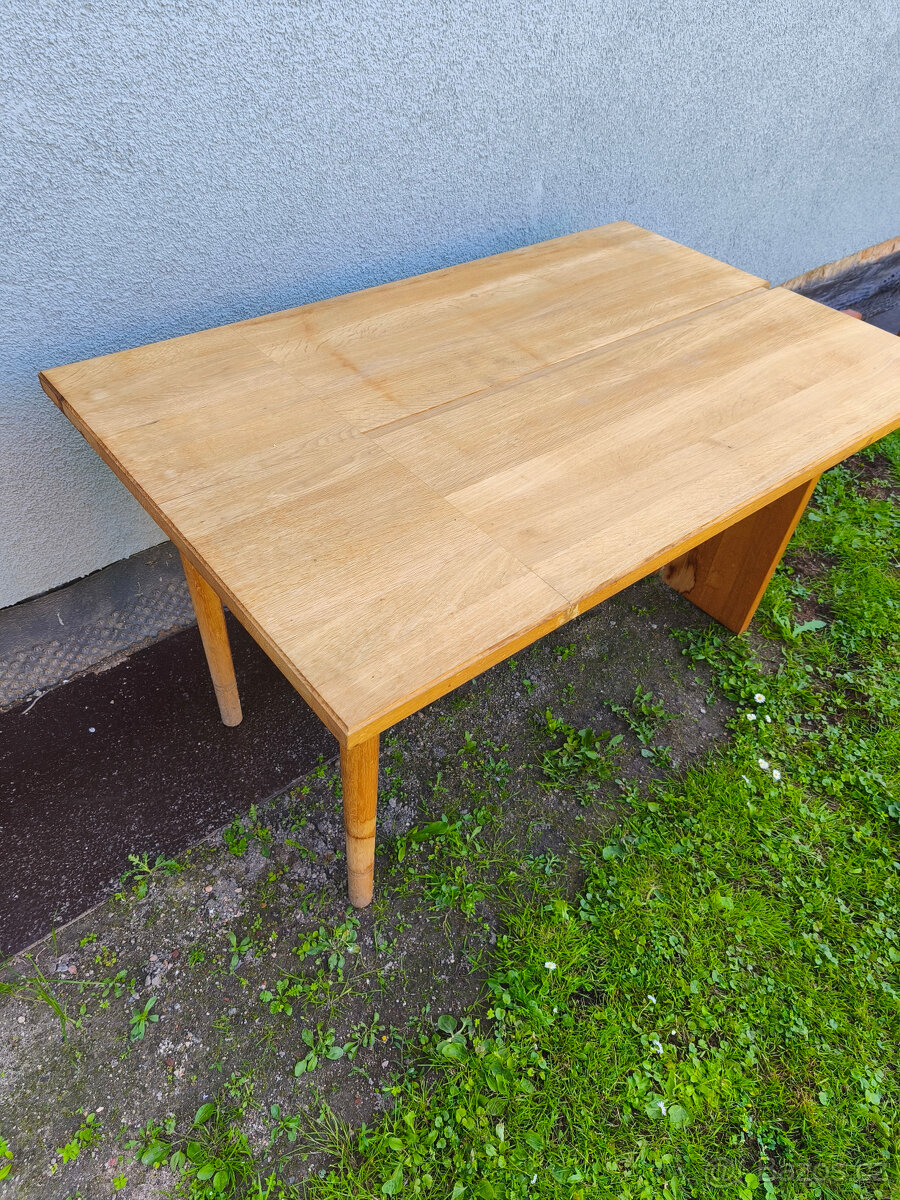 Stůl, komplet masiv, 127 cm x 80 cm - 2