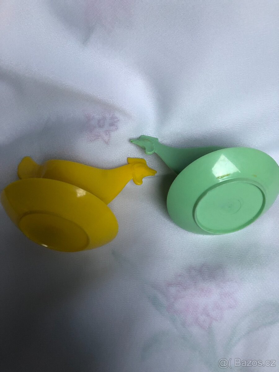 Retro stojánek na vajíčka, slepičky - 2