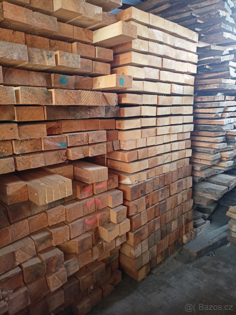 LEVNĚ - Fošny, trámy, hranoly, vše suché - 2