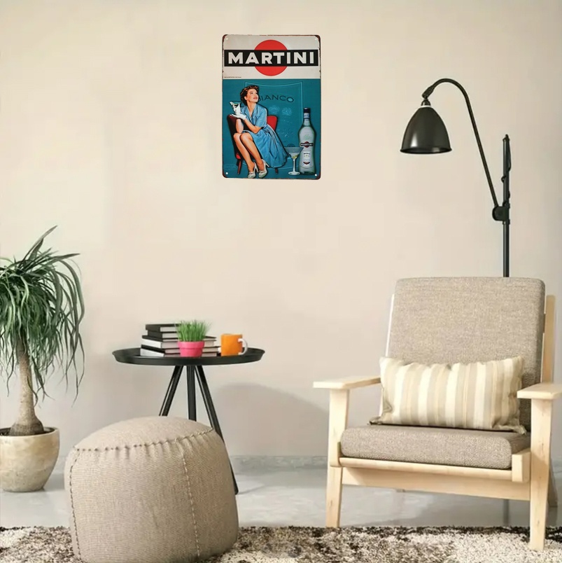 kovová cedule do baru ,Martini´ - 2