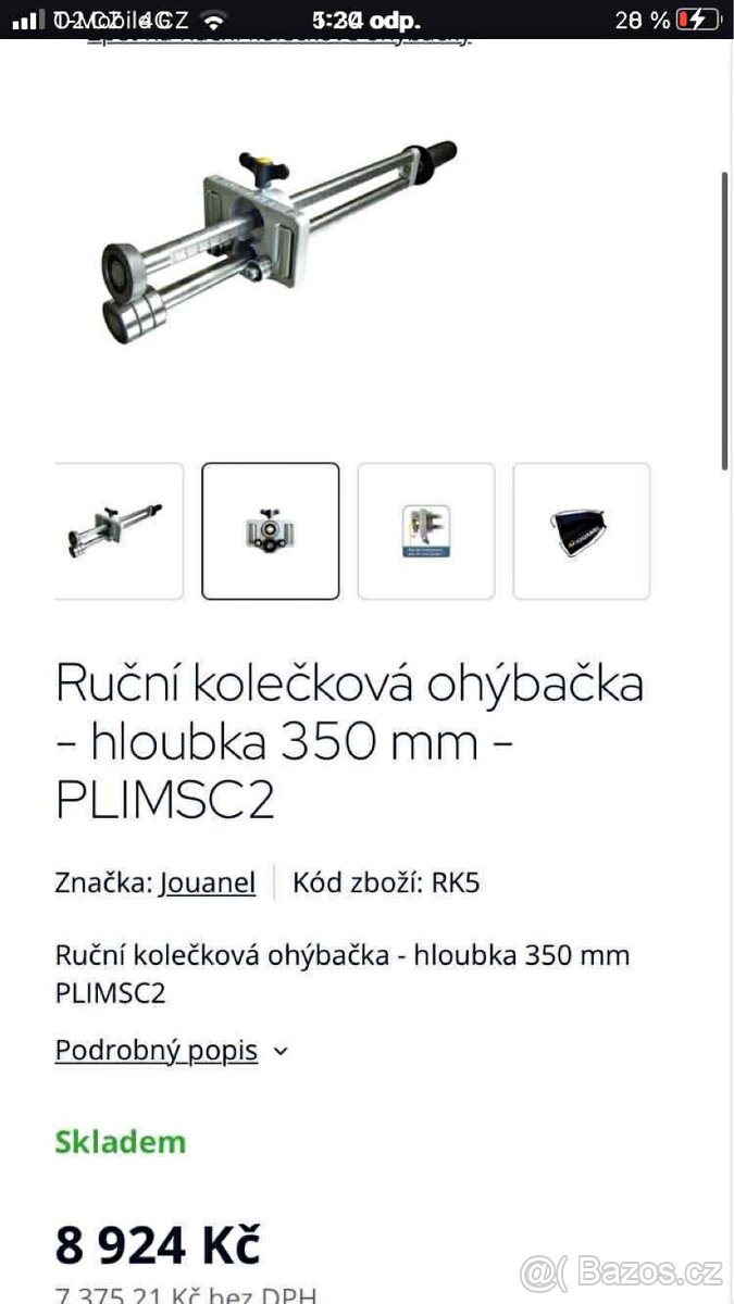 Ruční kolečkové ohybačka plechu - 2