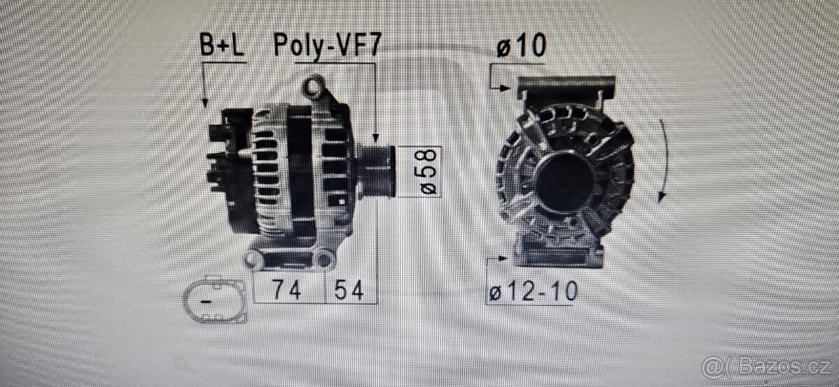 Alternátor Ford - 2