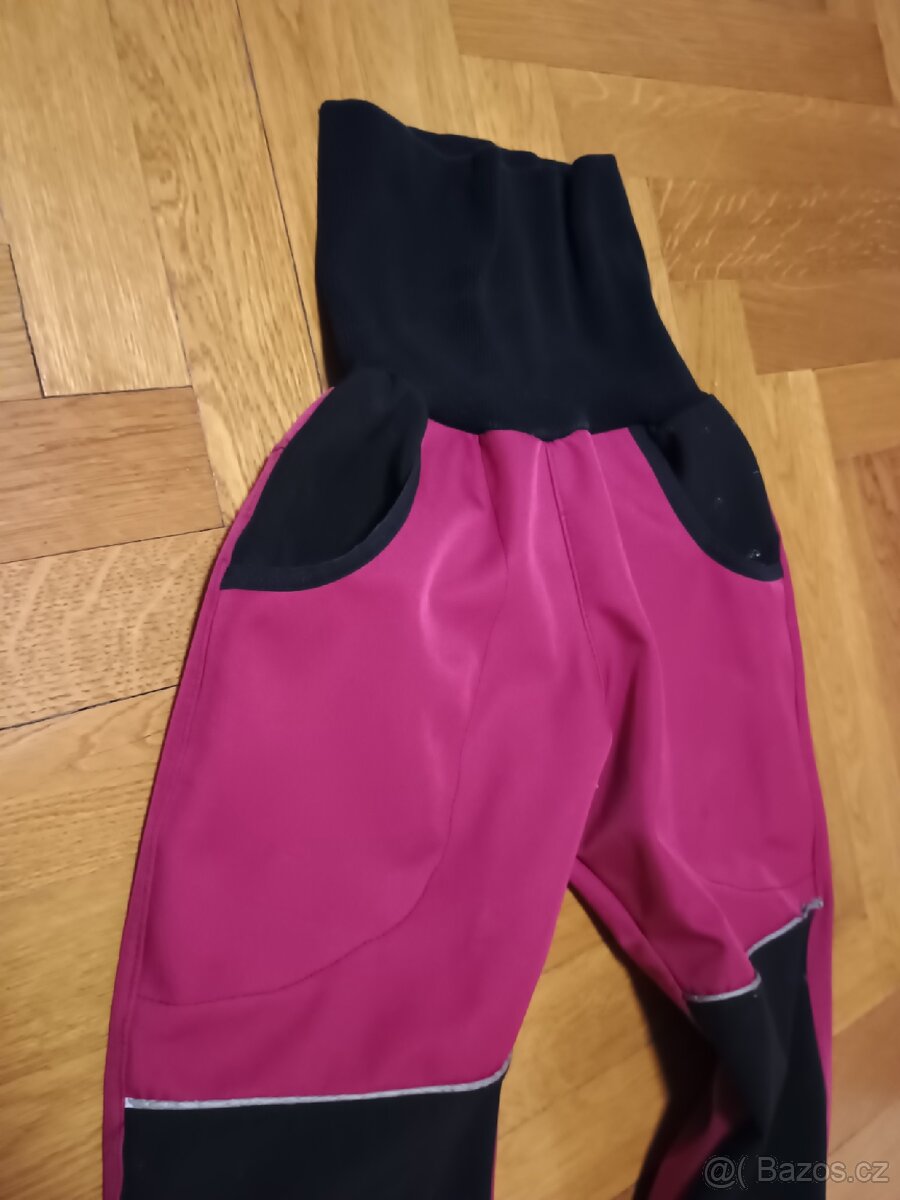 Dívčí zateplené softshellové kalhoty, vel.128/134 - 2
