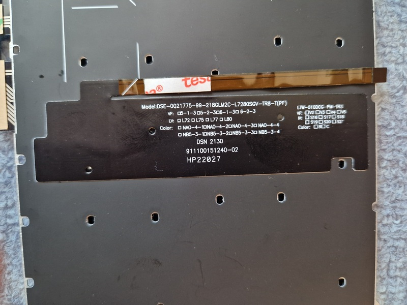 Náhradní díl - klávesnice - 2