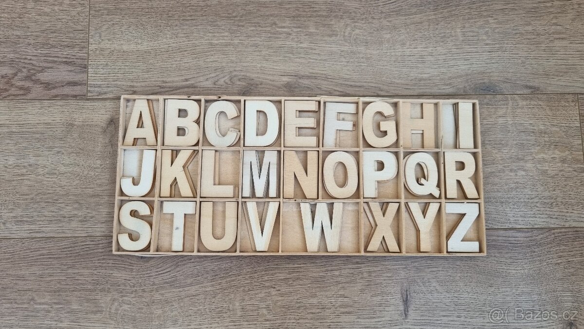 Dřevěná písmenka, Abeceda - 2