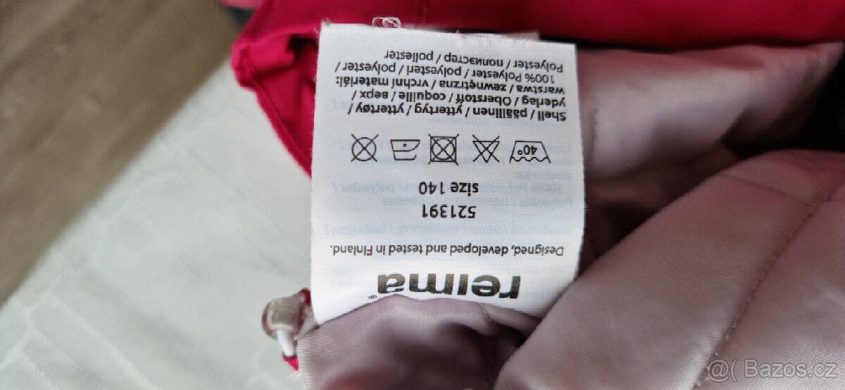 Reima dívčí bunda, vel. 140. - 2