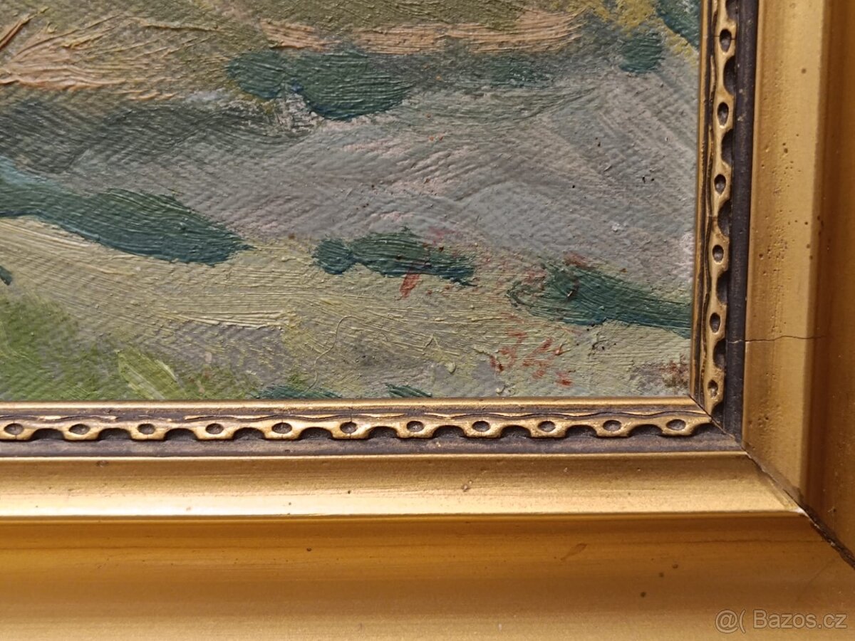 Obraz Šumava 1934, olej plátno 58x77 - 2