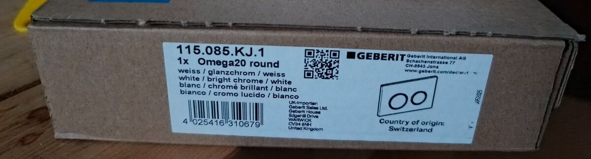 Splachovací tlačítko Gerebit Omega 20 - 2