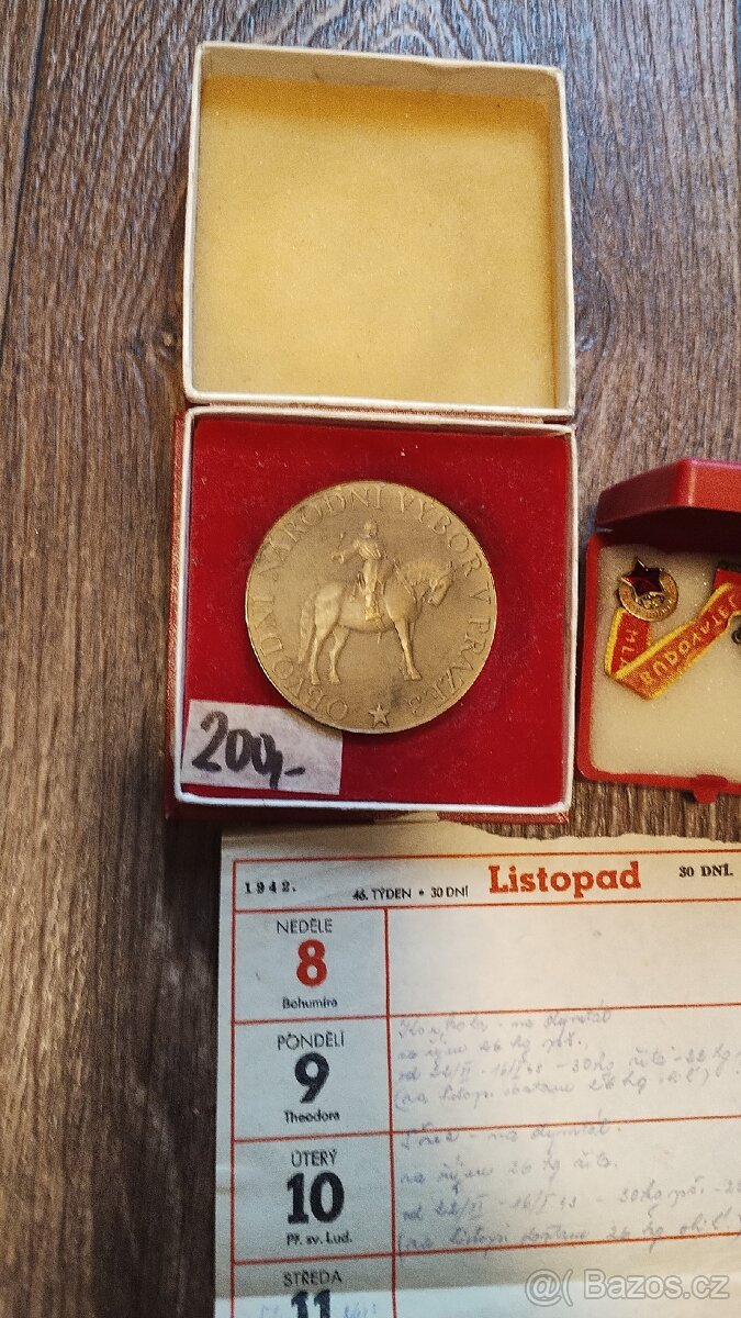 Plaketa, bankovky atd. - 2