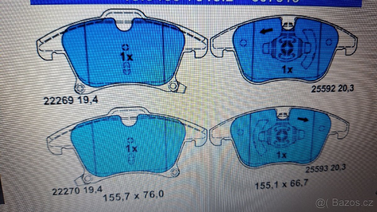 Brzdové destičky Ford Mondeo 2014+ - 2