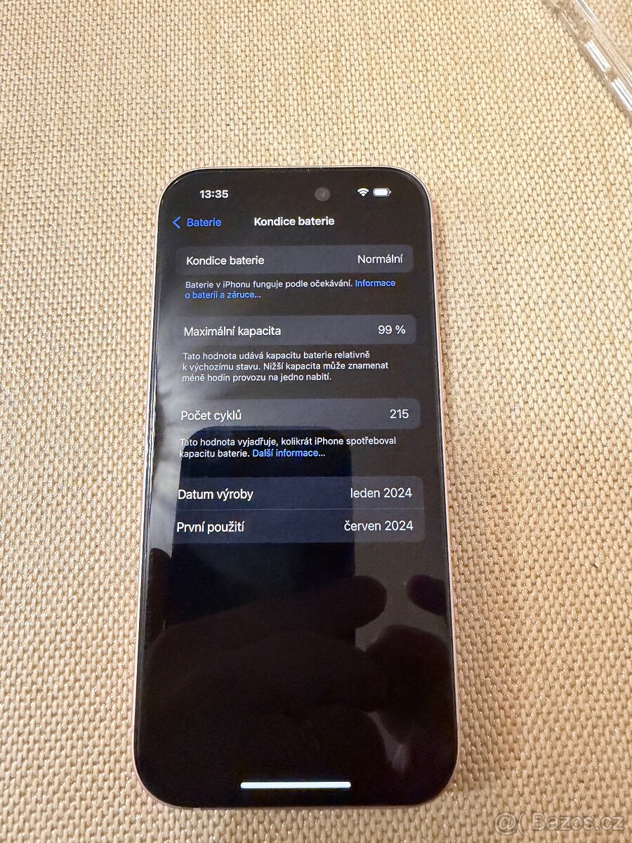 iPhone 15 128gb růžový E-sim - 2