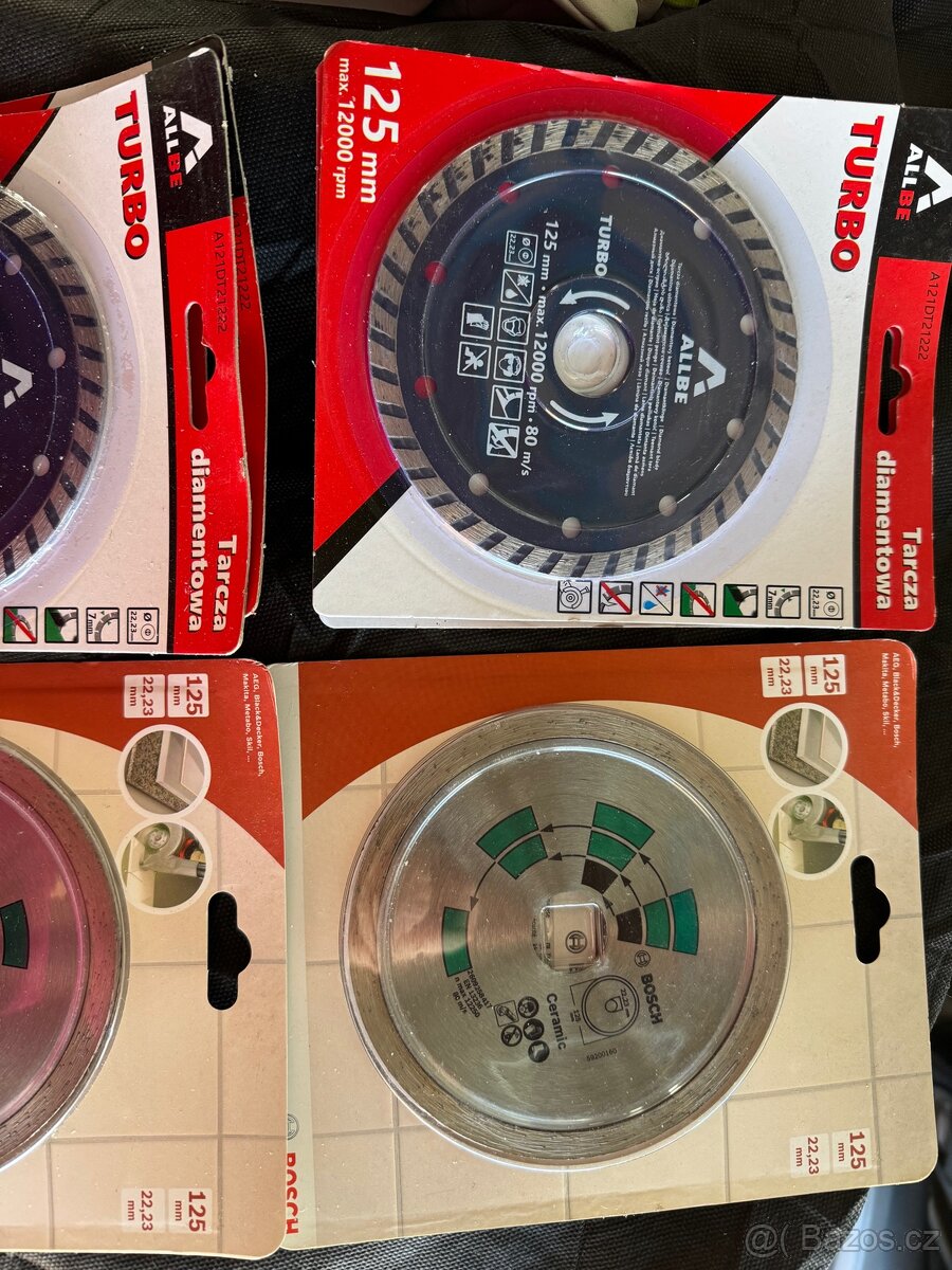 Prodám diamantové kotouče 125 mm - 2