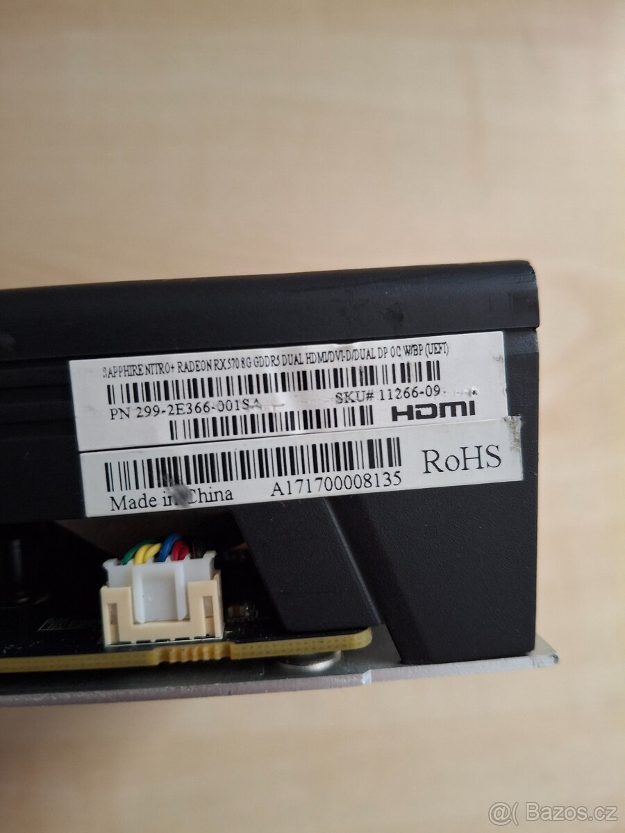 PRODÁM GRAFIKU AMD RADEON RX570 8G SAPPHIRE NITRO+ - 2