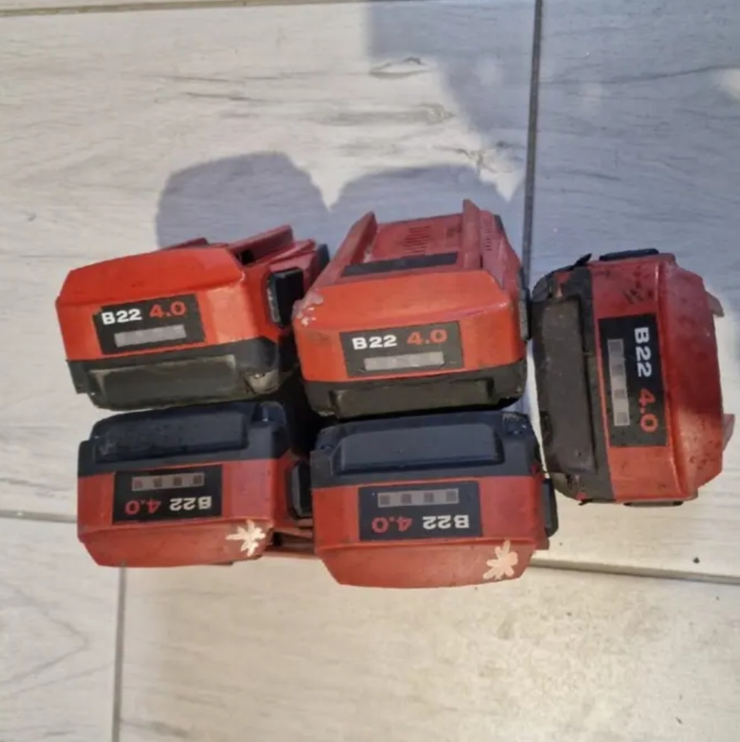 Hilti batérie 8.0 Ah, 5.2 Ah ,4.0 Ah, 2.6 Ah - 2