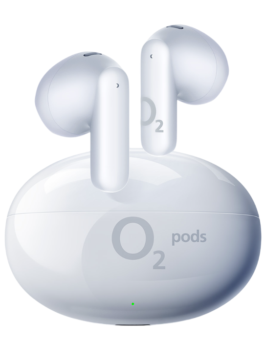 O2 Pods True Wireless bílá - 2