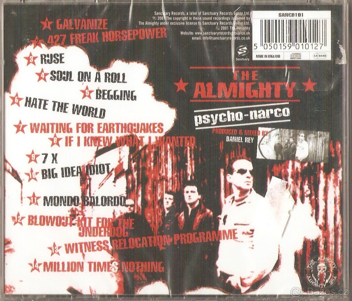 CD The Almighty - Psycho-Narco (Sanctuary Records 2001) - 2
