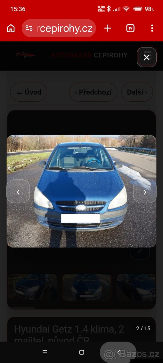 Hyundai Getz 1,4 původ ČR - 2