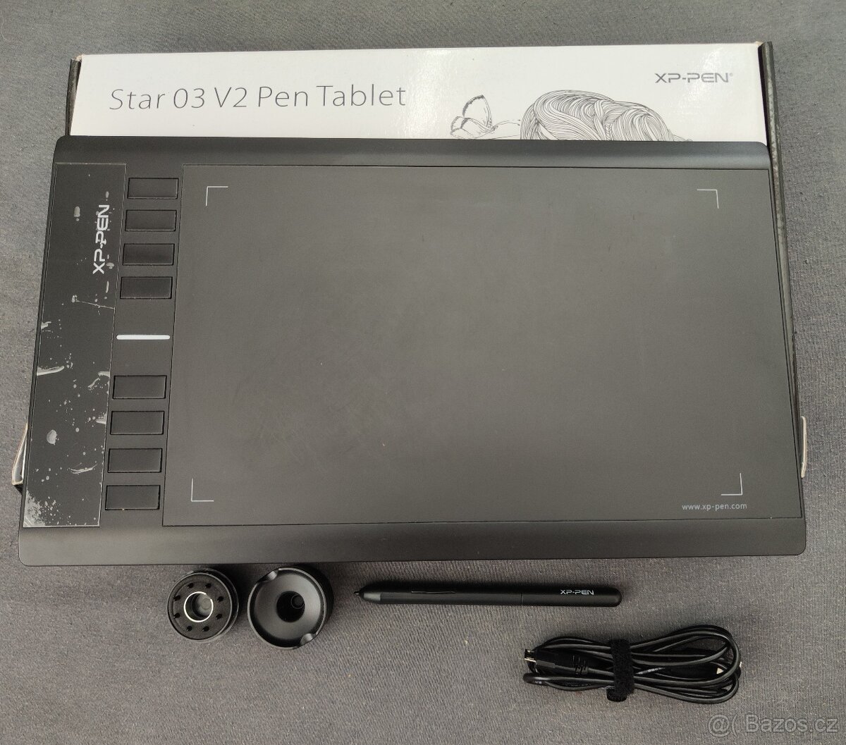 XPPen Star 03 (v2) grafický tablet - top stav - 2