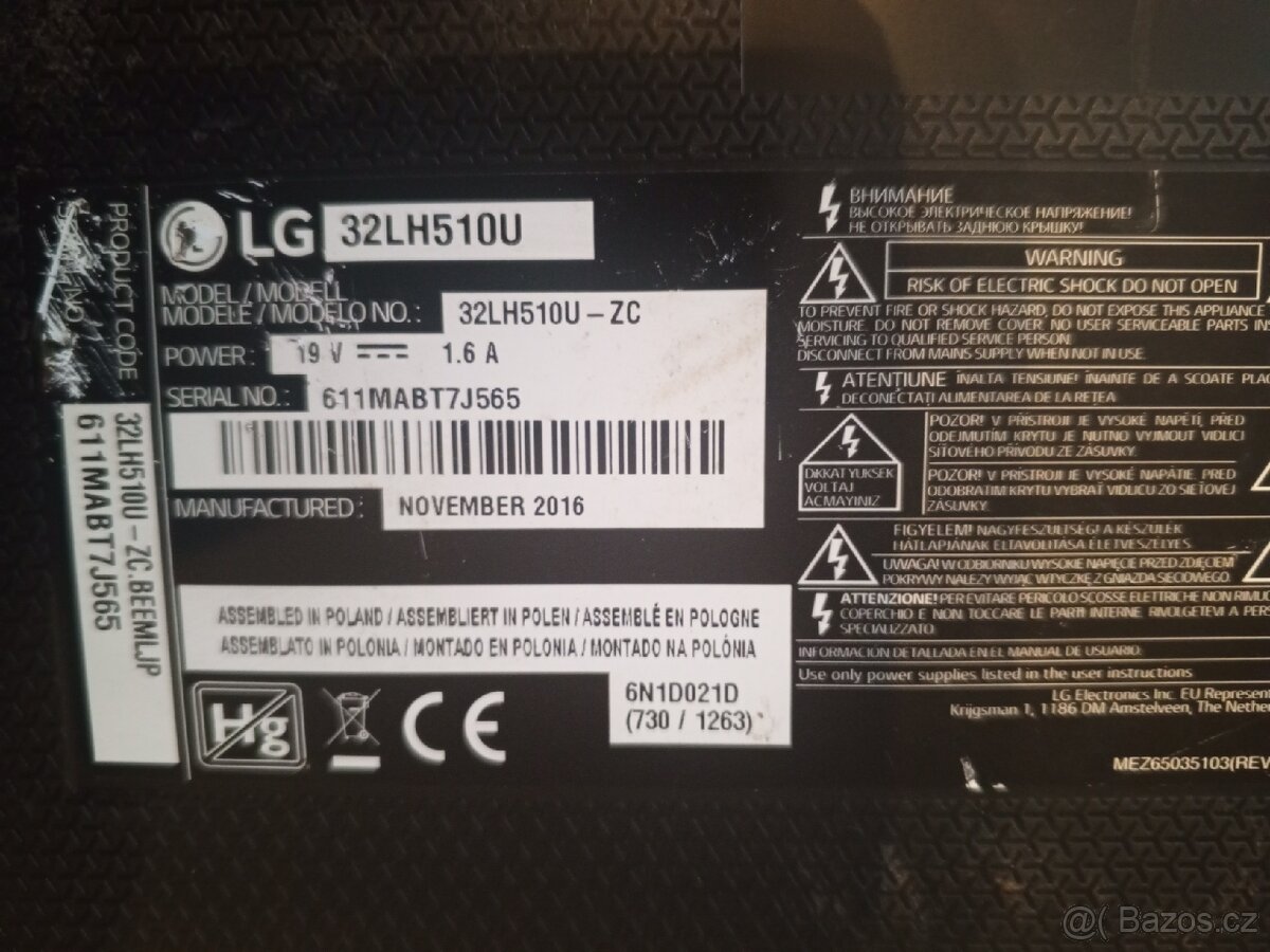 Televize LG 32" 32LH510U - 2