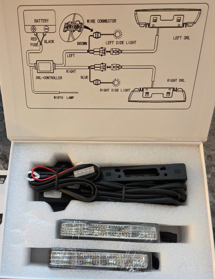 Denní svícení Compass DRL 2x4-led. - 2