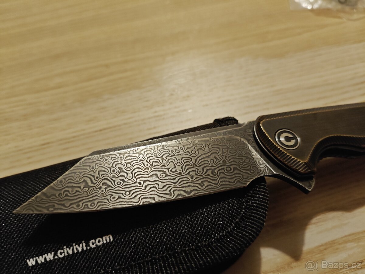 Civivi brigand brass & damascus - 2