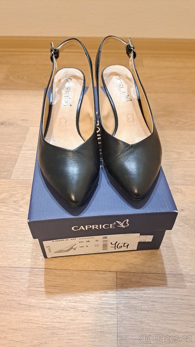 Dámské kožené lodičky vel. 38 zn. Caprice - 2