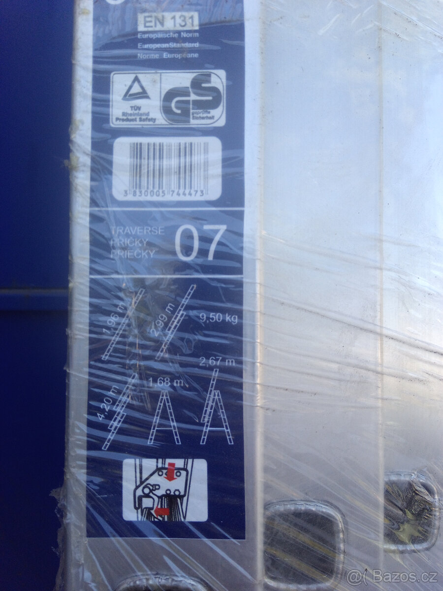 Alu žebříky 3 x 7, 4,2 m - 2