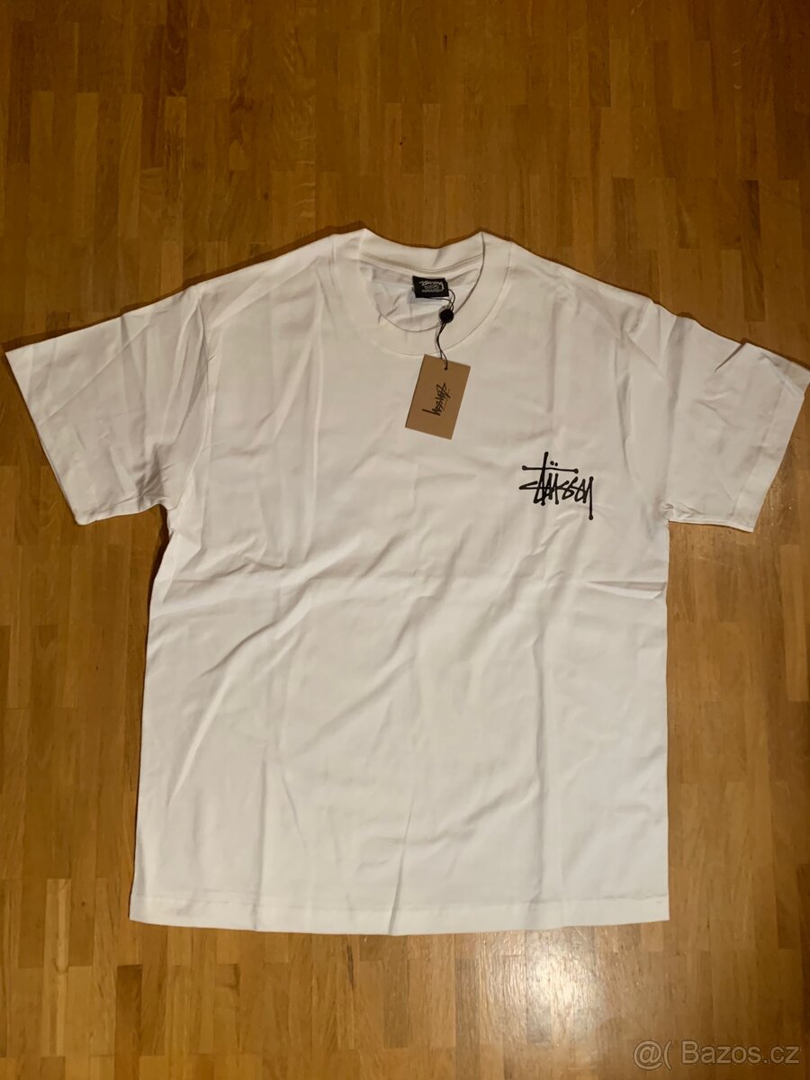 Stüssy tričko – Basic Logo – nové – 8 ks (černé/bílé) - 2